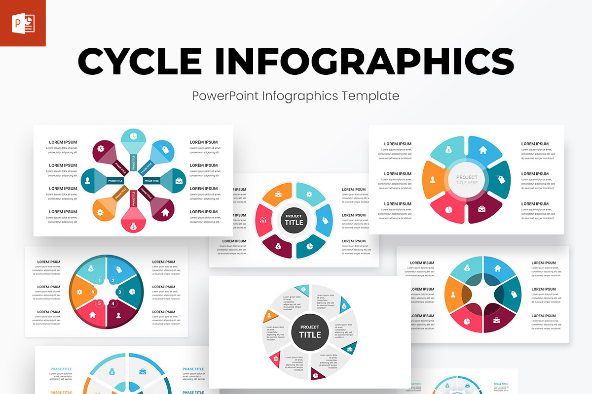 Cycle Infographics PowerPoint Template | Nulivo Market